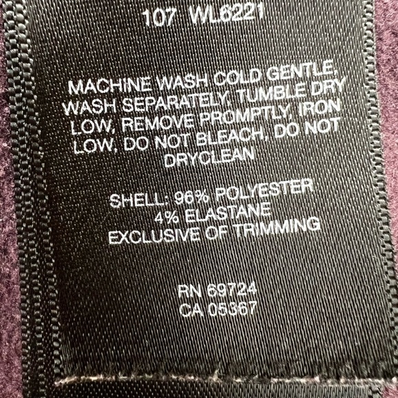 COLUMBIA Women’s XCQ Waist Length Fitted Burgundy Lightweight Jacket- Size Small - Picture 9 of 12